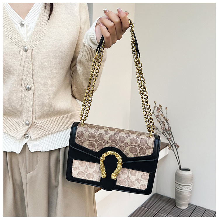 Premium Two compartment with chain Shoulder bag_img_17