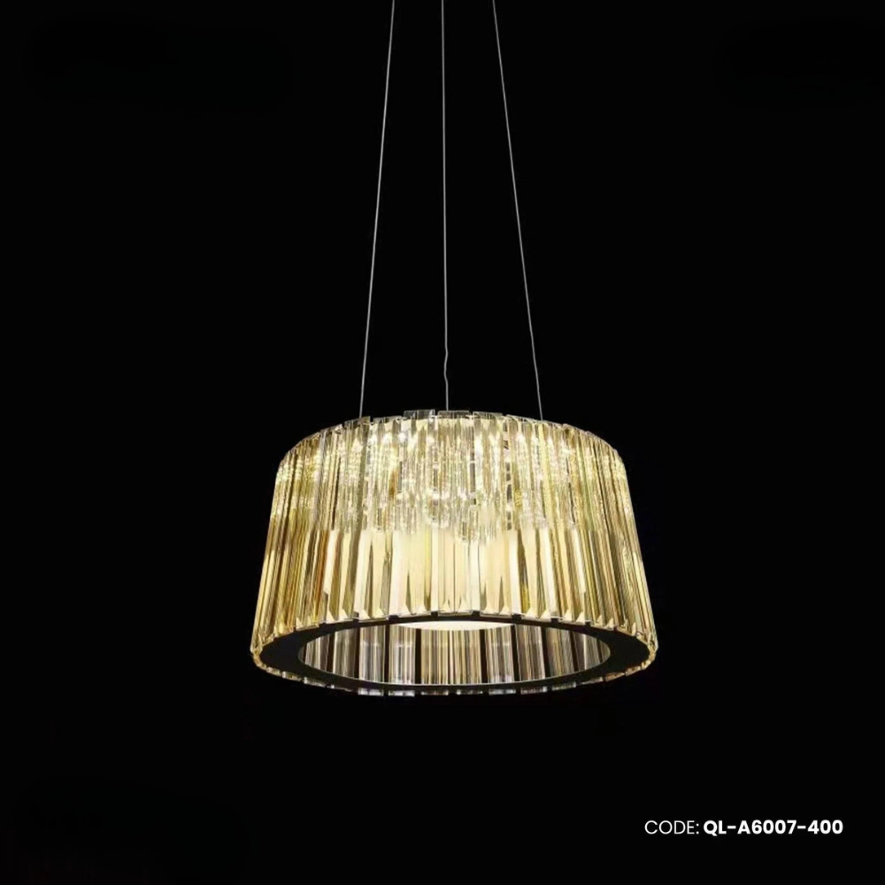 Qulik Gold Radiance Linier Luxury LED Crystal Chandelier Light (QL-A6007-400)
