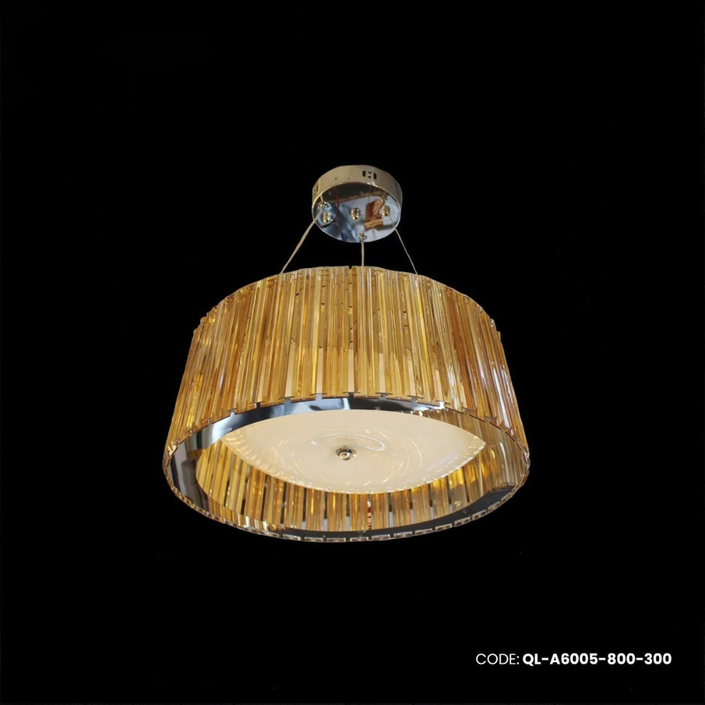 Qulik Gold Radiance Piping Luxury LED Crystal Chandelier Light (QL-A6005-800-300)