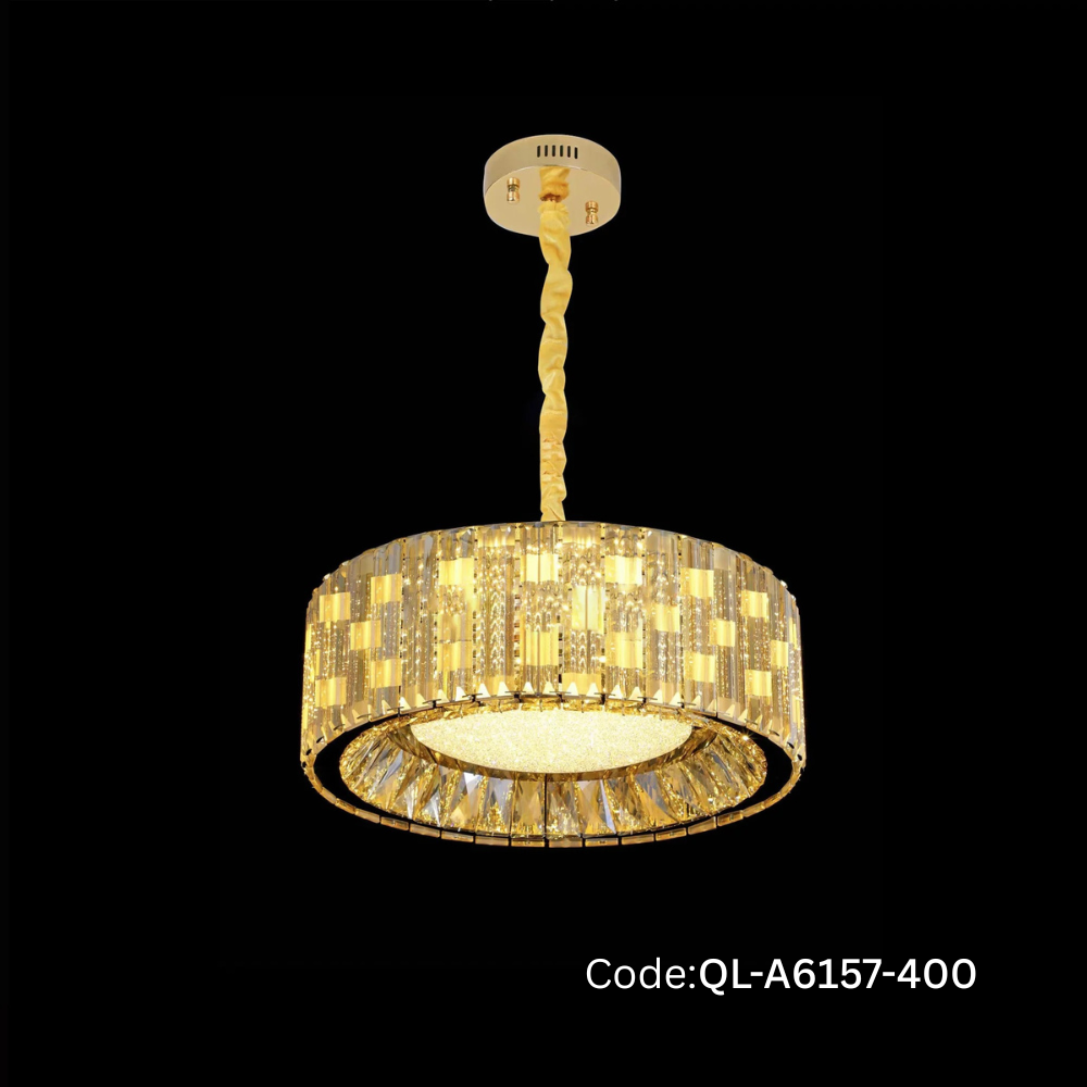 Qulik Gold Radiance Luxury LED Crystal Chandelier Light (QL-A6157-400)
