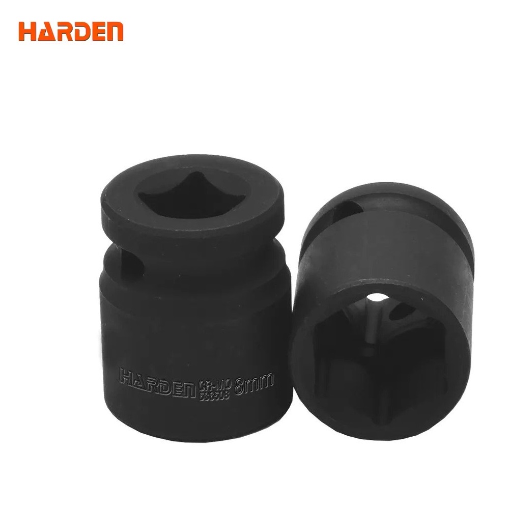 HARDEN Impact Short Socket 1/2" Drive ( 8 | 9 | 10 | 11 | 12 | 13 | 14 | 15 | 16 | 17 | 18 | 19 | 21 | 22 | 23 | 24 | 27 | 30 | 32 mm ), Short Socket, 6PT; Model:  536508 to 536532_img_0