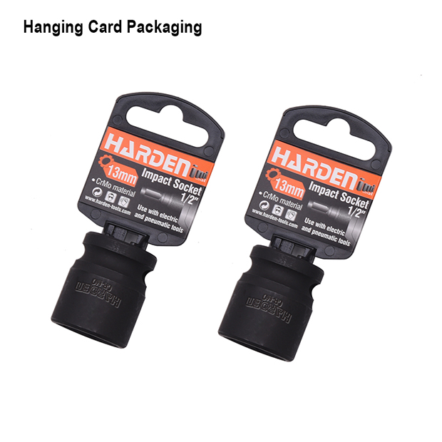 HARDEN Impact Short Socket 1/2" Drive ( 8 | 9 | 10 | 11 | 12 | 13 | 14 | 15 | 16 | 17 | 18 | 19 | 21 | 22 | 23 | 24 | 27 | 30 | 32 mm ), Short Socket, 6PT; Model:  536508 to 536532_img_1