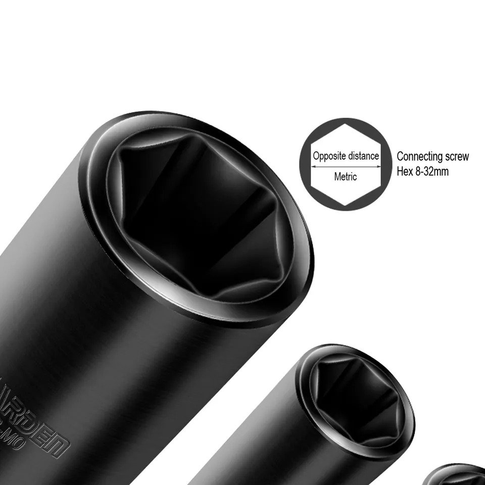 HARDEN Impact Short Socket 1/2" Drive ( 8 | 9 | 10 | 11 | 12 | 13 | 14 | 15 | 16 | 17 | 18 | 19 | 21 | 22 | 23 | 24 | 27 | 30 | 32 mm ), Short Socket, 6PT; Model:  536508 to 536532_img_10