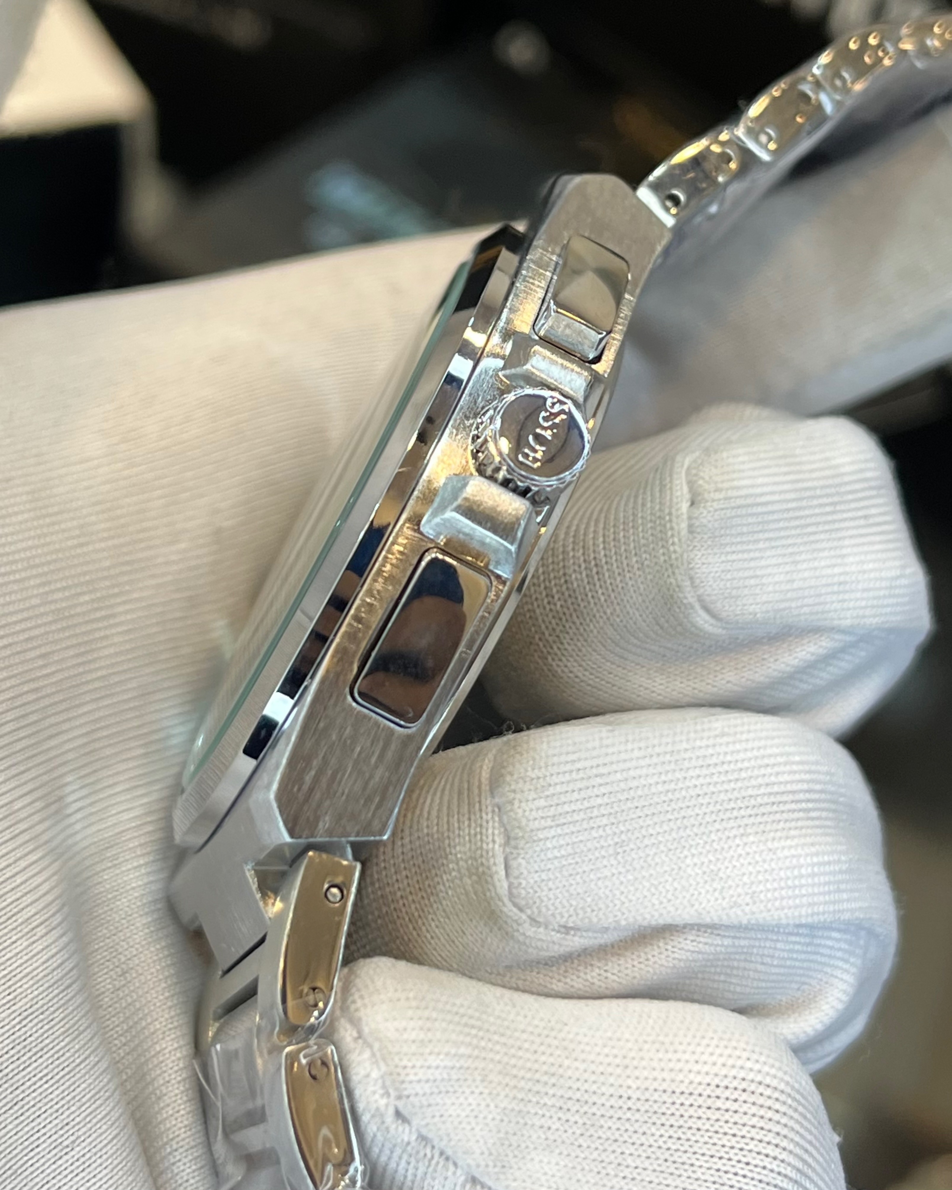 BOSS CHRONO | SILVER CHAIN | BLUE DIAL (AA)_img_3