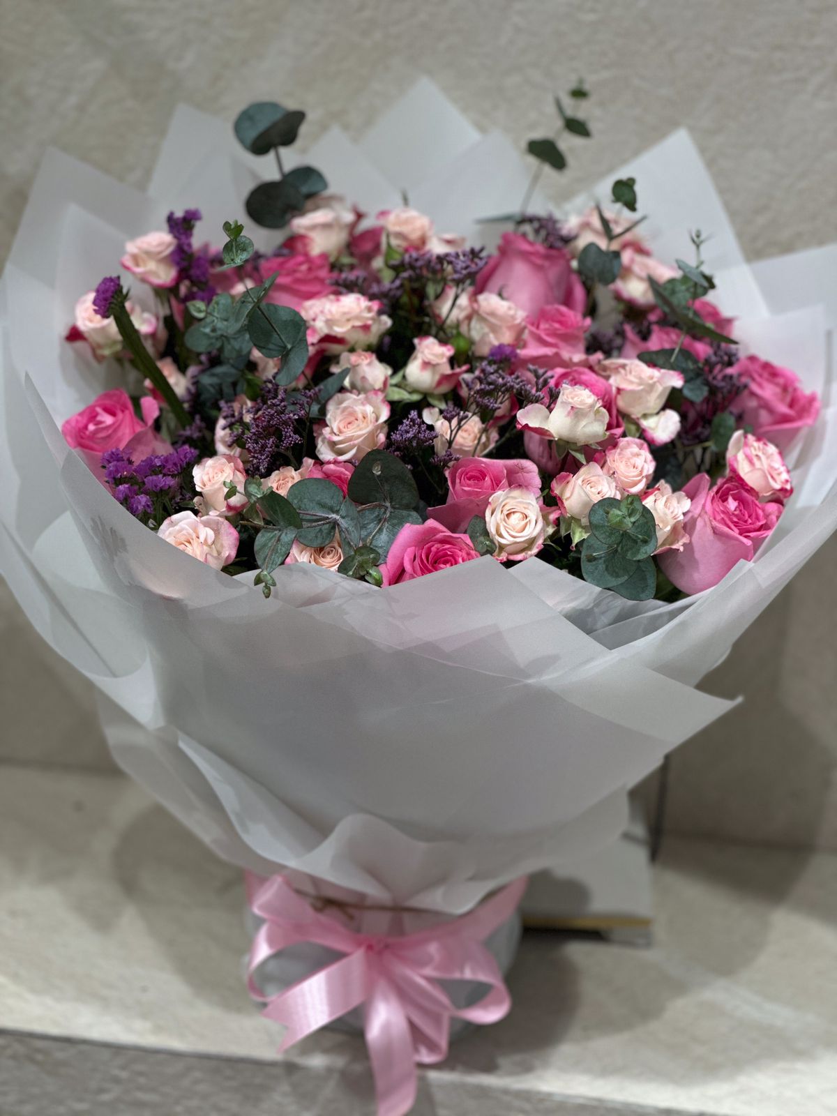 Pink lite & baby pink  stunning bouquet.