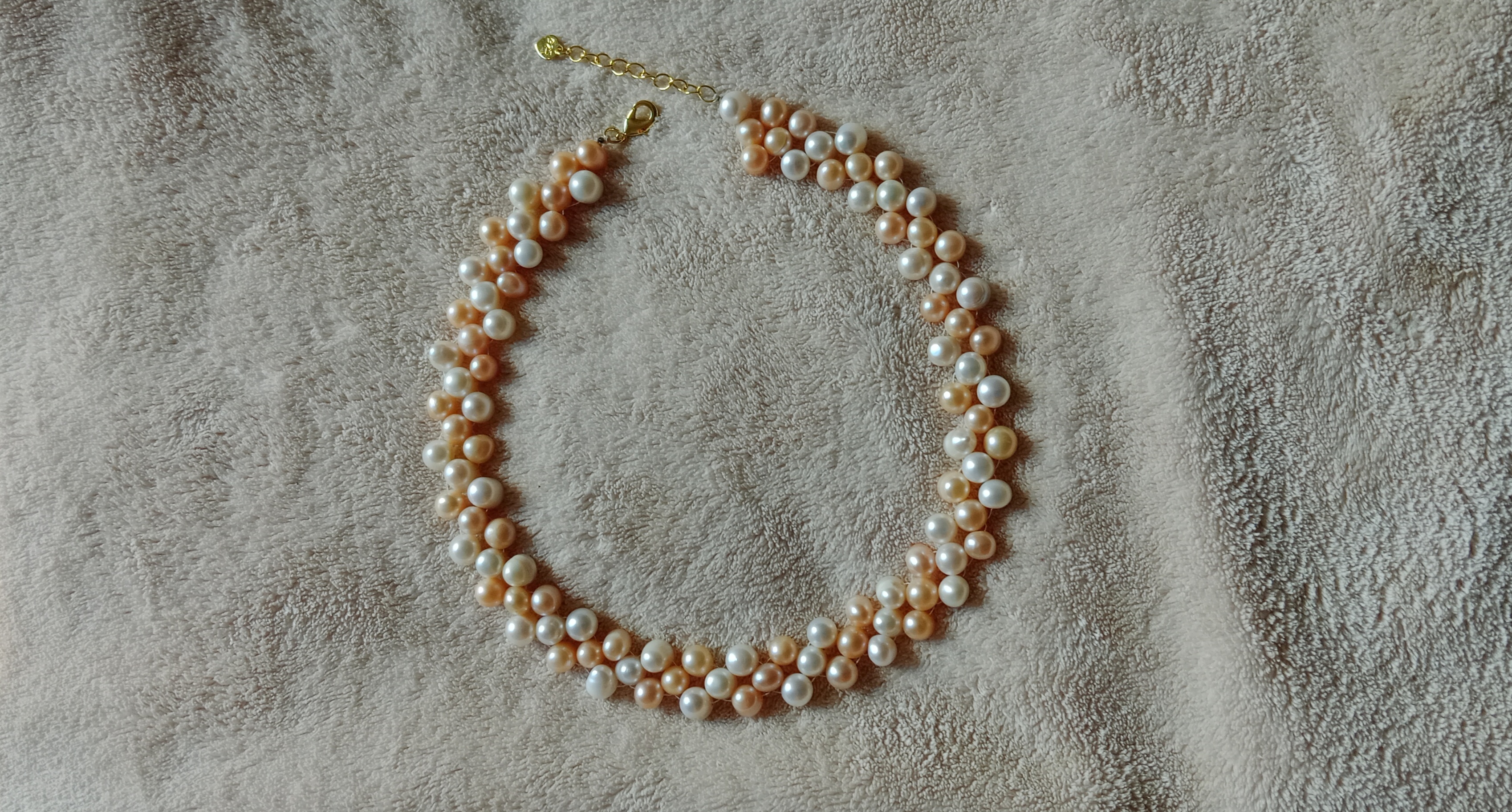Women‘s natural Freshwater Pearl Clavicle Necklace_img_1