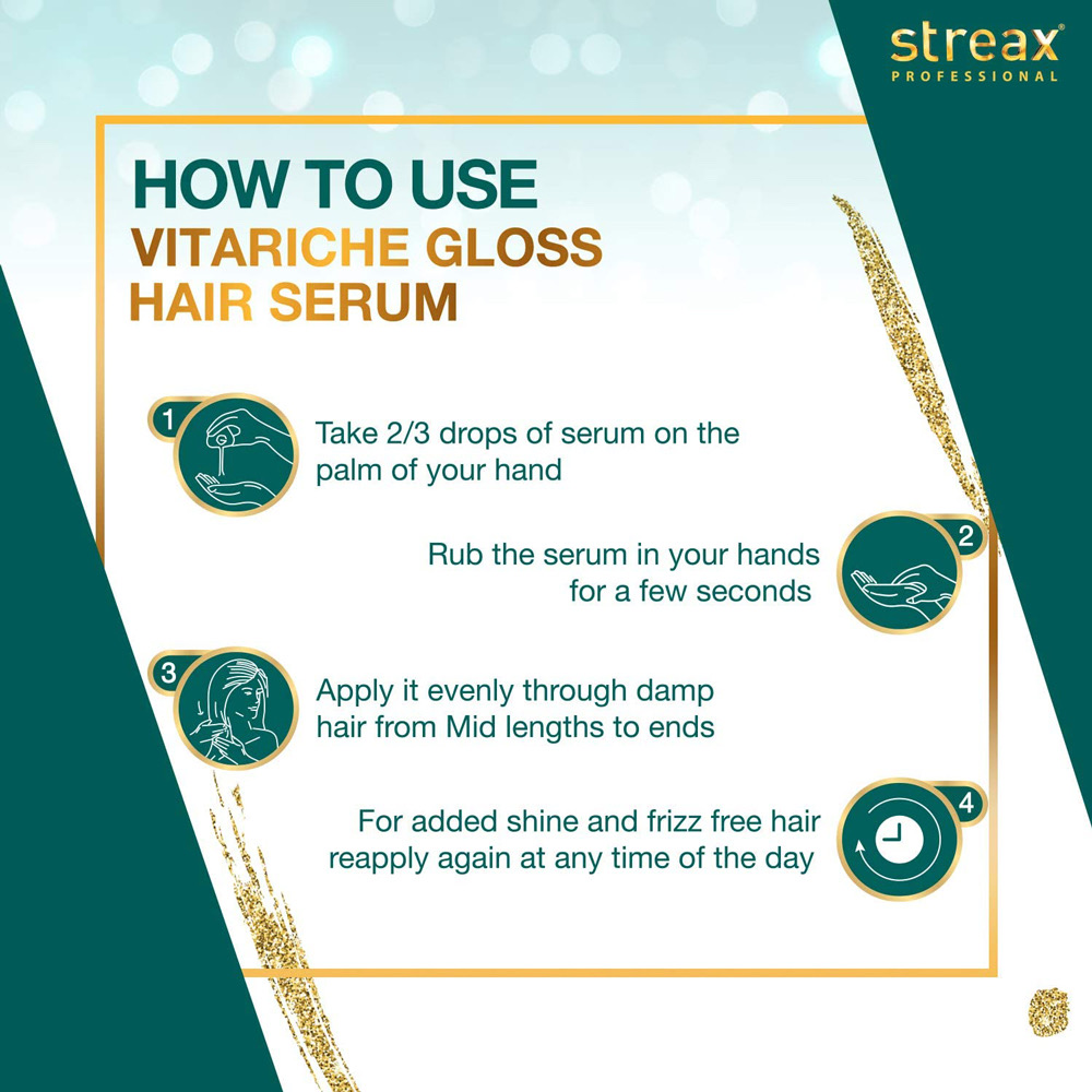 Streax Vitariche Gloss Hair Serum 115ml_img_1