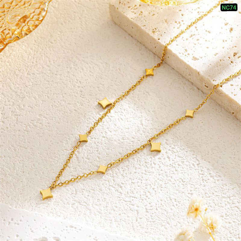 Multi Star 18K Gold Necklace ✨NC74_img_2