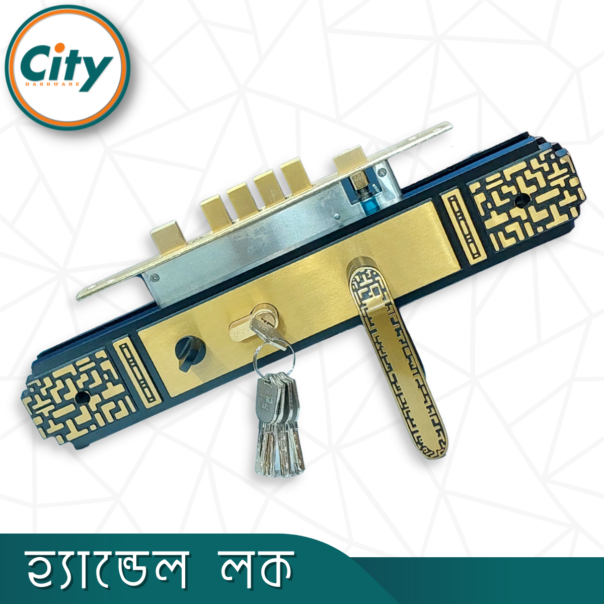 উচ্চ সুরক্ষার বড় আকারের হ্যান্ডেল লক অতিরিক্ত নব সহ প্রধান দরজার লক নতুন রঙের ডোর লক_img_1