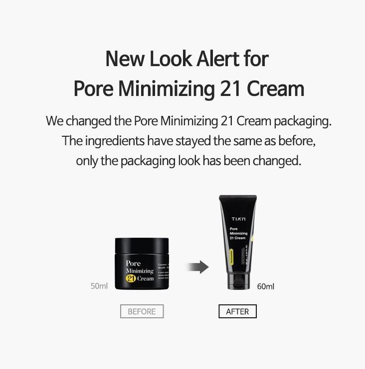 TIAM Pore Minimizing 21 Cream (60ml) thumbnail 2