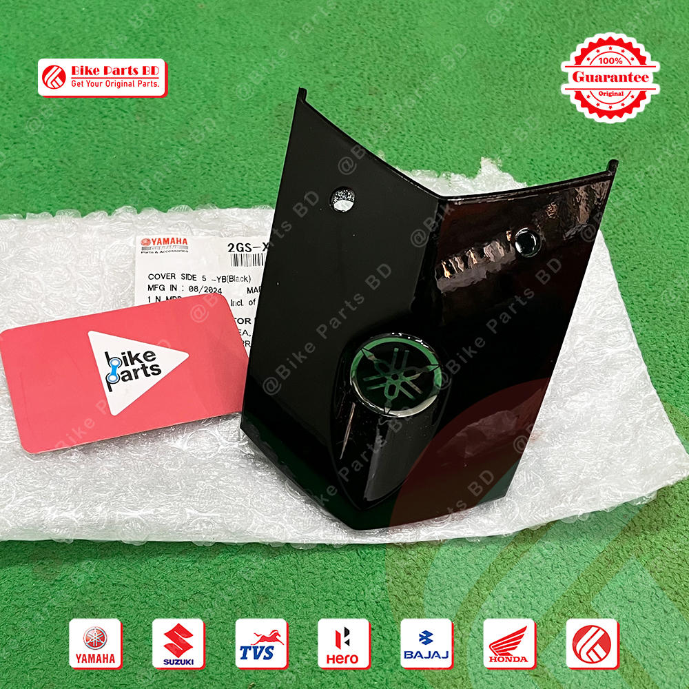 Cover-5 (Glossy Black) for Yamaha FZS V2 (Dark Night) bike. thumbnail 2