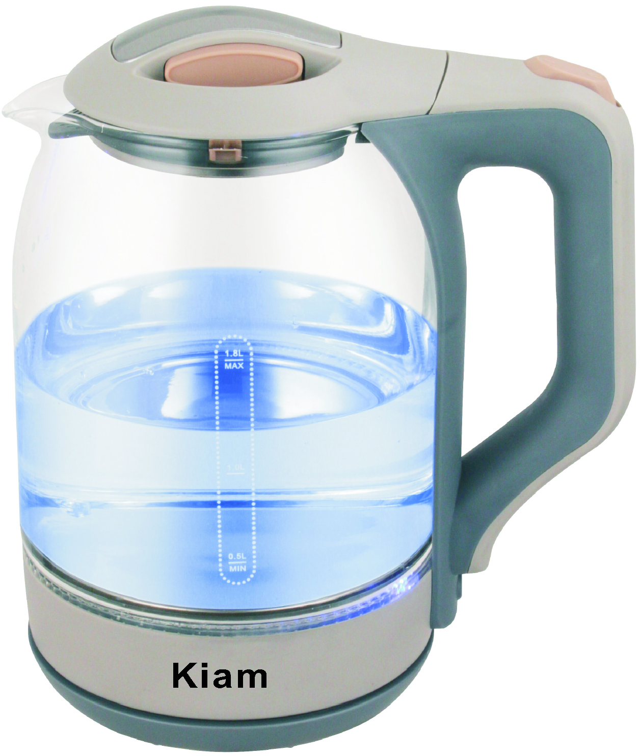 Kiam Electric Kettle With Glass BL-002 (1.8 Ltr)