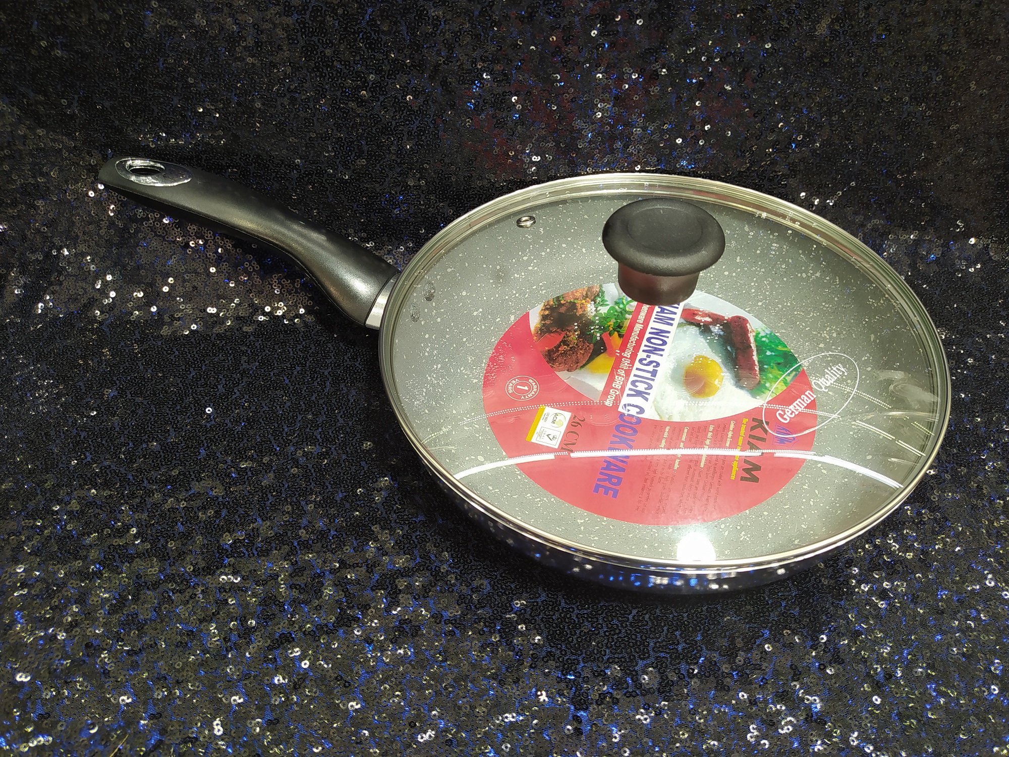 Kiam Non Stick Fry Pan With Glass Lid 24 Cm_img_2