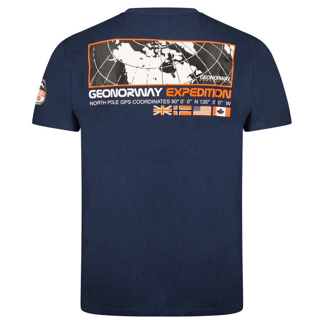 T-Shirt Men Short Sleeve with Navy Flag_img_1
