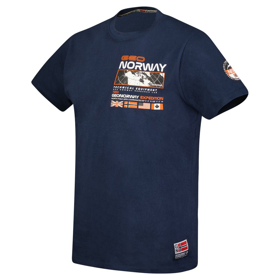 T-Shirt Men Short Sleeve with Navy Flag_img_2