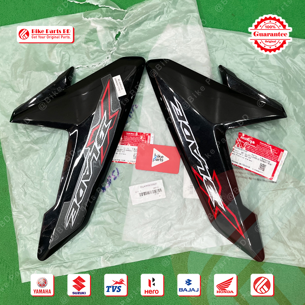 Tanky Kan (Black Colour) for Honda X-Blade (Black Colour) bike.