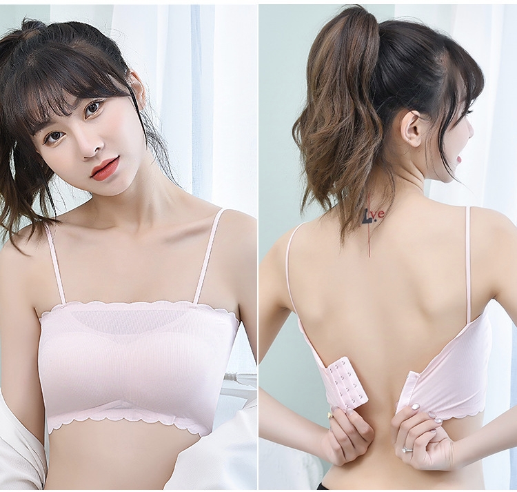 Seamless Bras Tube Top For Women Bandeau Top Sexy Lingerie Bralette Female Wire Free Brassiere Thin Underwear Push Up Bra_img_2