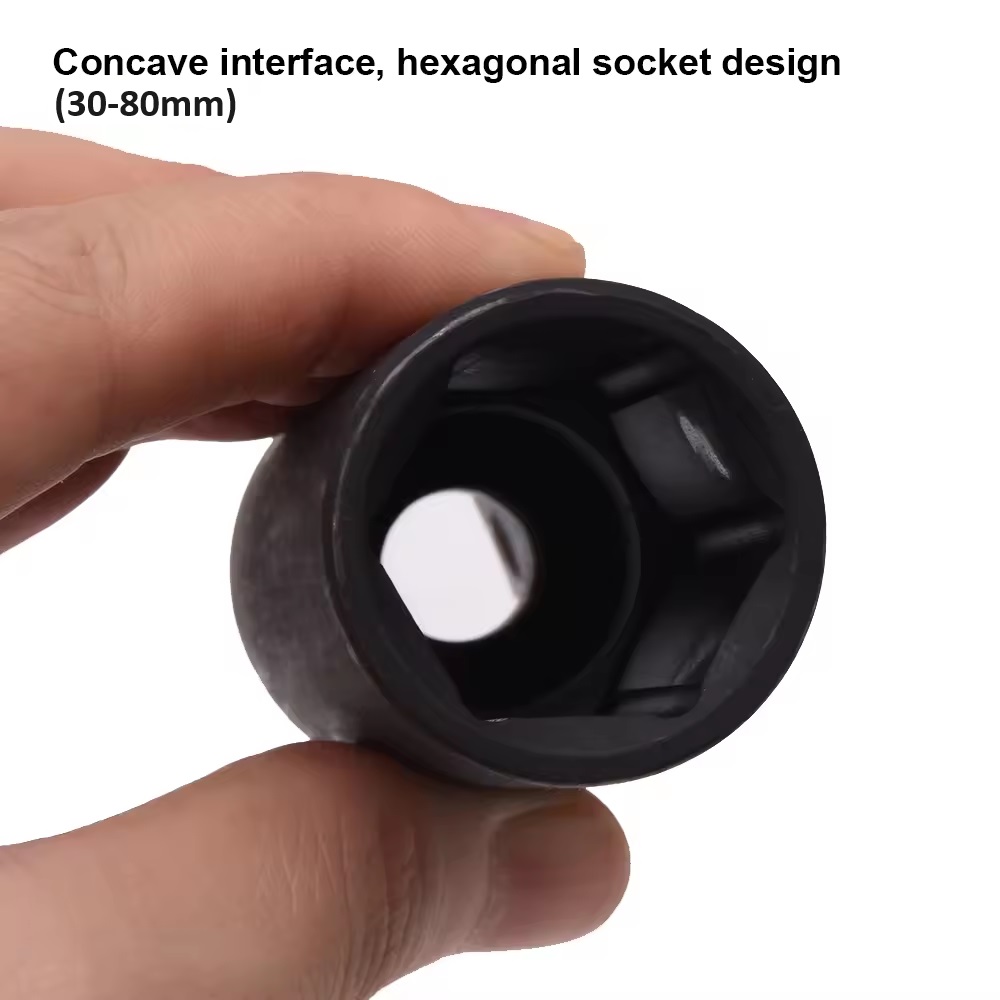 HARDEN 1" Drive Impact Deep Socket ( 30 | 32 | 33 | 34 | 35 | 36 | 38 | 41 | 46 | 50 | 55 | 60 | 65 | 70 | 75 | 80mm ), Long Socket, 6PT; Model: 537130 to 537180_img_3