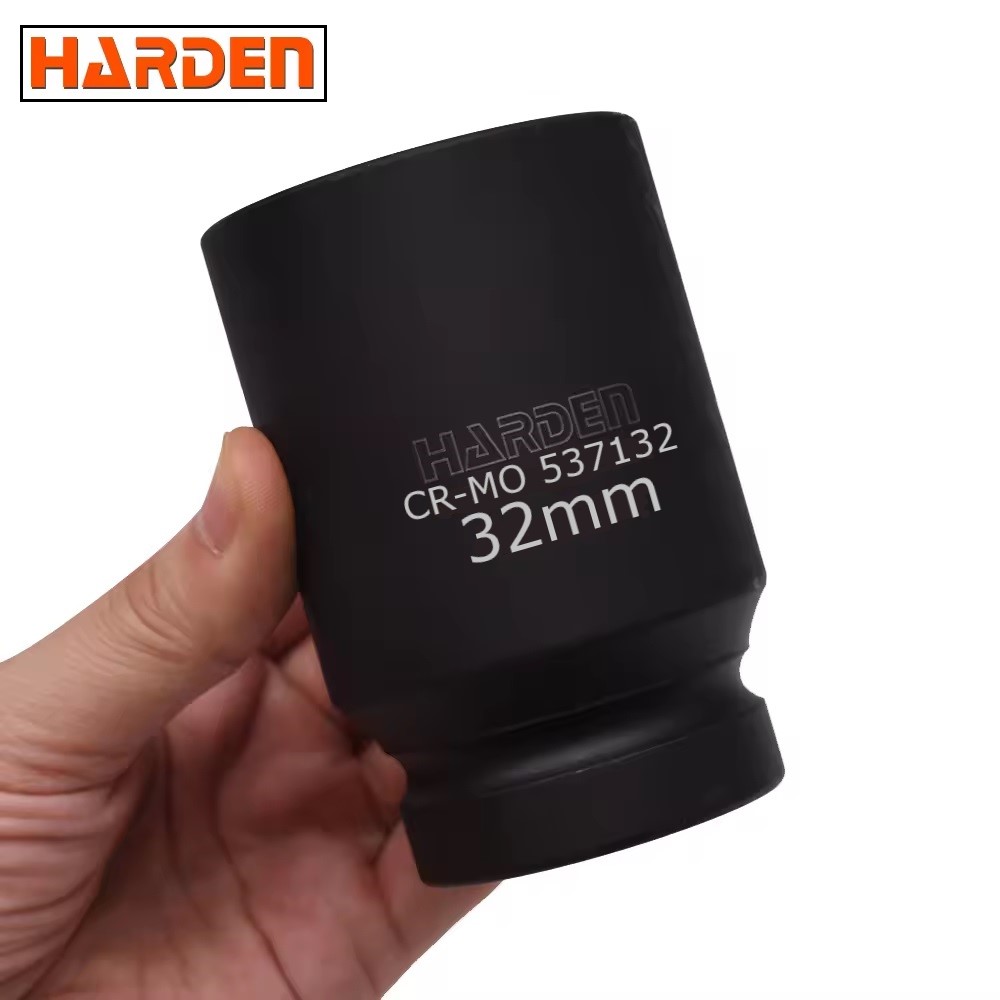 HARDEN 1" Drive Impact Deep Socket ( 30 | 32 | 33 | 34 | 35 | 36 | 38 | 41 | 46 | 50 | 55 | 60 | 65 | 70 | 75 | 80mm ), Long Socket, 6PT; Model: 537130 to 537180_img_8