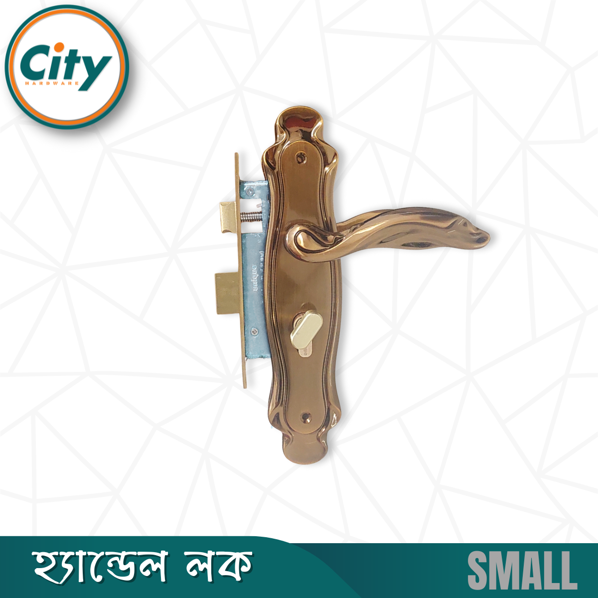 সি এফ রঙের ছোট আকারের হ্যান্ডেল লক ভিতরের রুমের জন্য নব সহ দরজার লক Door Lock_img_2