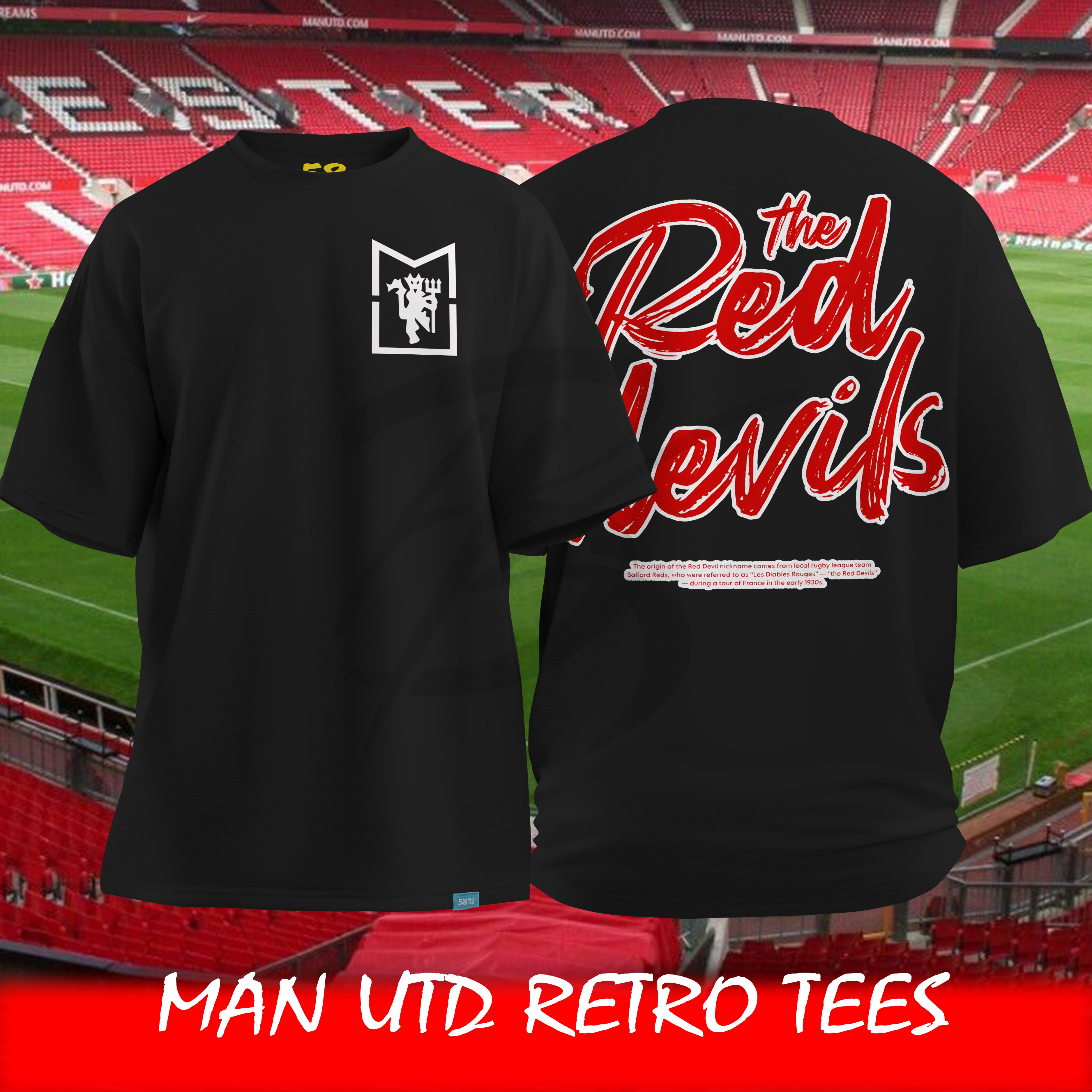 Theatre of Dreams – Man United Retro Oversized T-Shirt_img_2