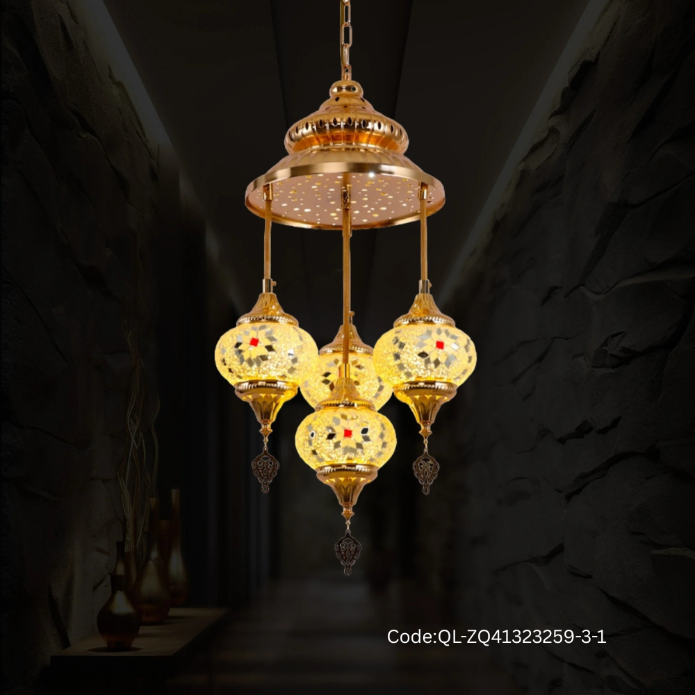 Qulik Modern Chandelier Decorative Hanging Turkish Style Ceiling Light (QL-ZQ41323259-3-1)