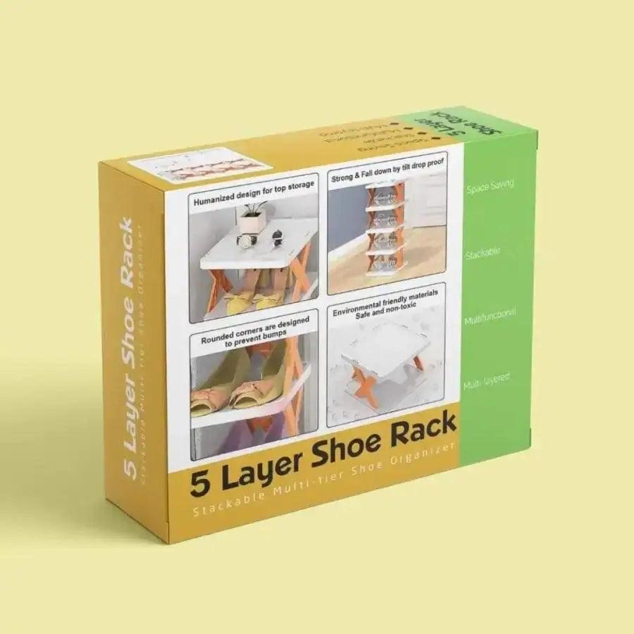 Multifunctional 5 Layer Shoe Organizer Rack