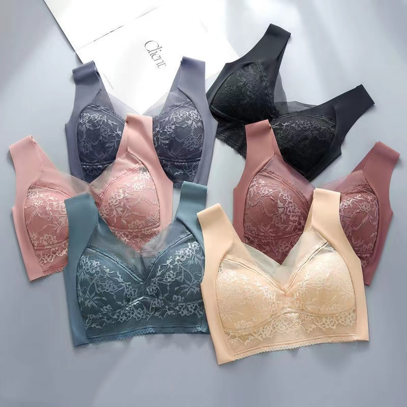 Seamless pushup Bra with Beautiful Back for Girls Fixed Without Steel Ring One Piece Wrapped Chest for Women Seamless Underwear_img_0