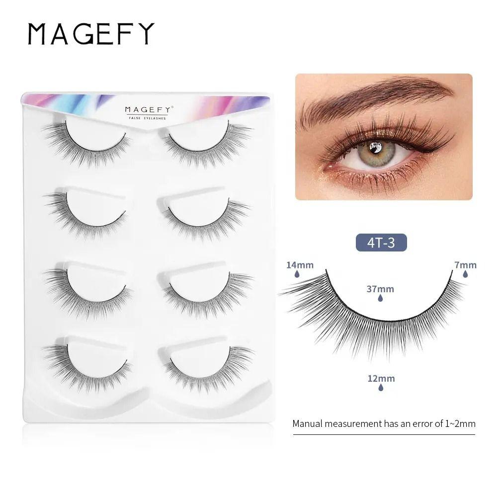 Magefy 4 pair eyelash - 4T-3