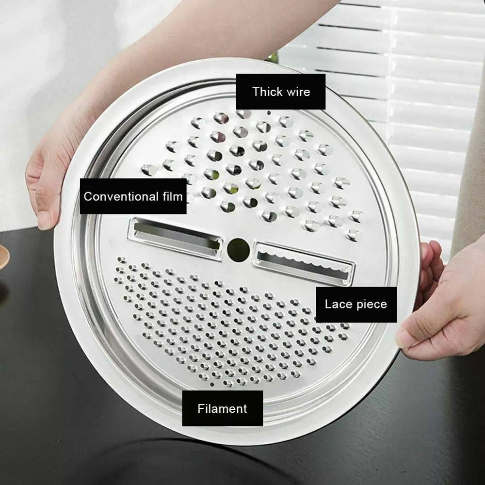 3-in-1 Stainless Steel Grater Set with Drain Basket_img_4