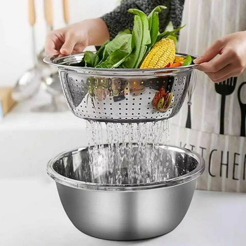 3-in-1 Stainless Steel Grater Set with Drain Basket_img_6
