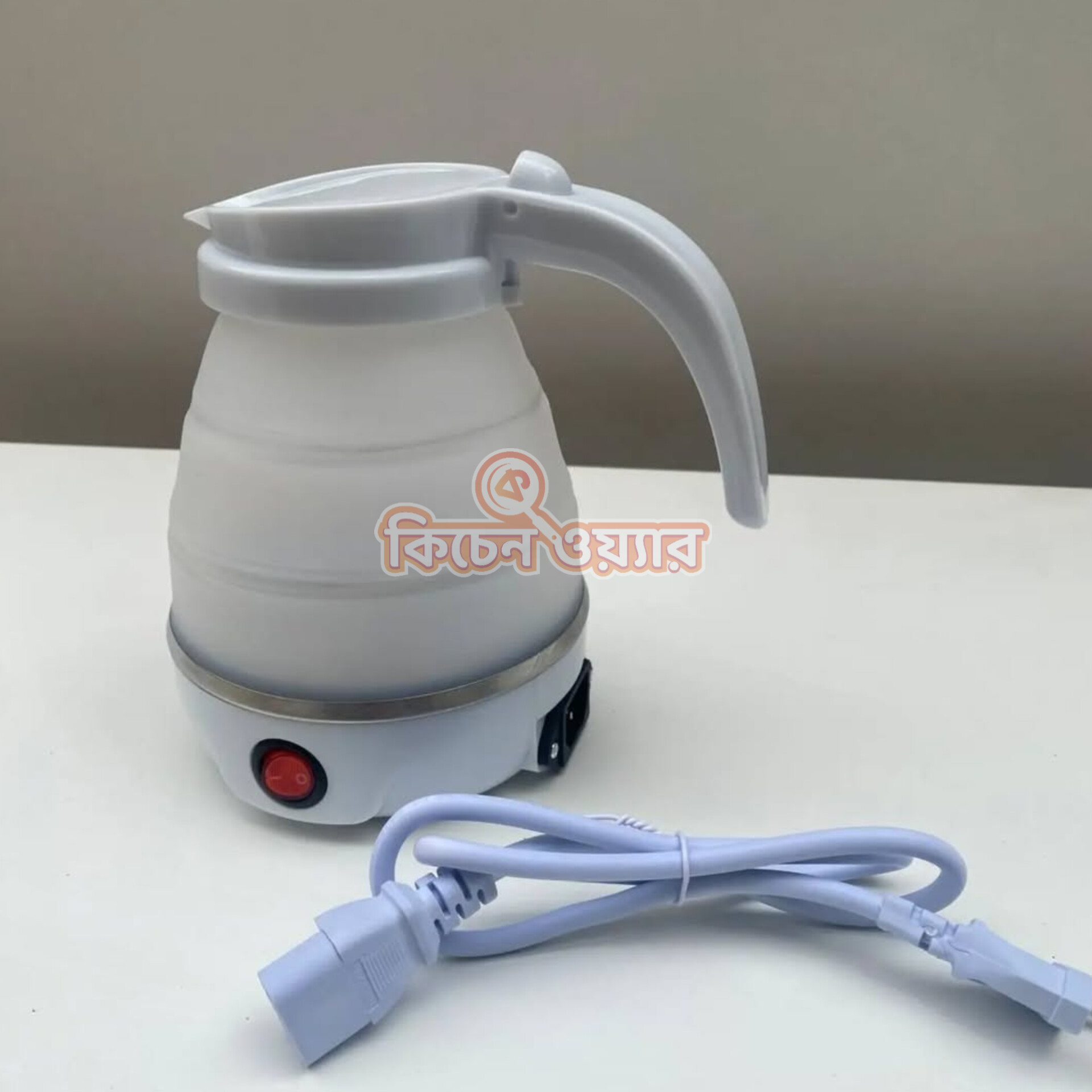 Foldable Travel Electric Kettle-White Color_img_2
