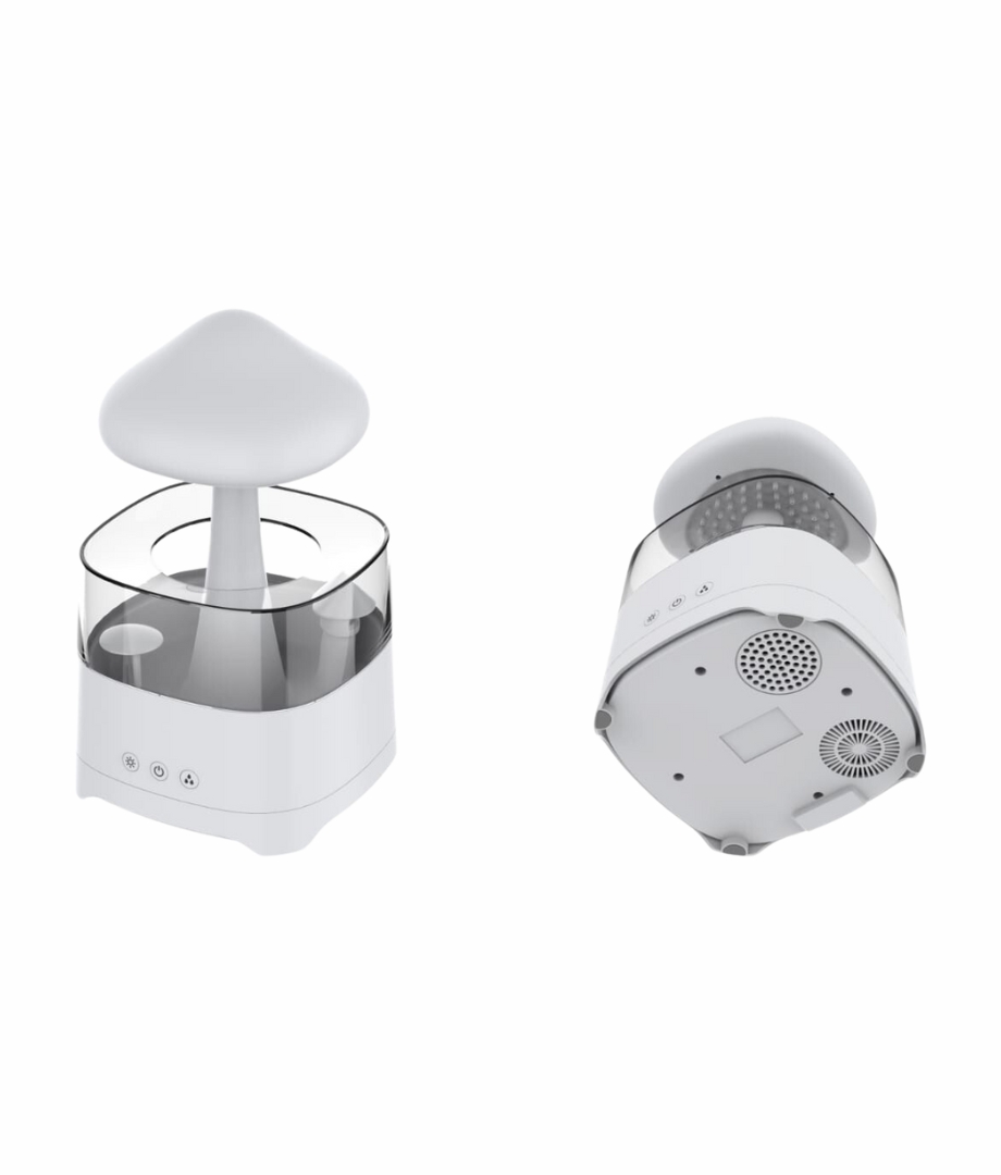 5 IN 1 Bluetooth Speaker Rain Cloud Humidifier, switchable 7 colors, 450ml capacity super quiet, intelligent anti-dry function_img_4