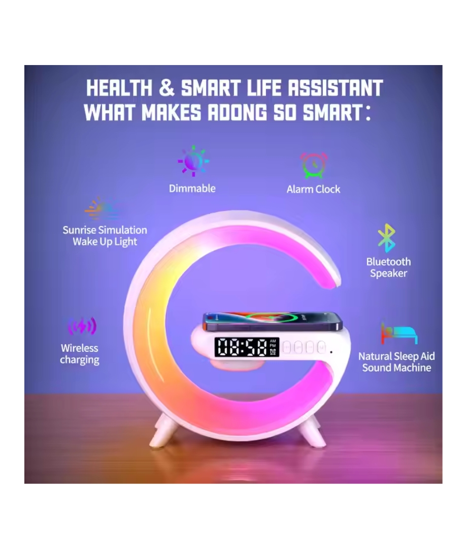 G63 Atmosphere RGB Light Bluetooth Speaker With Wireless Charging_img_2