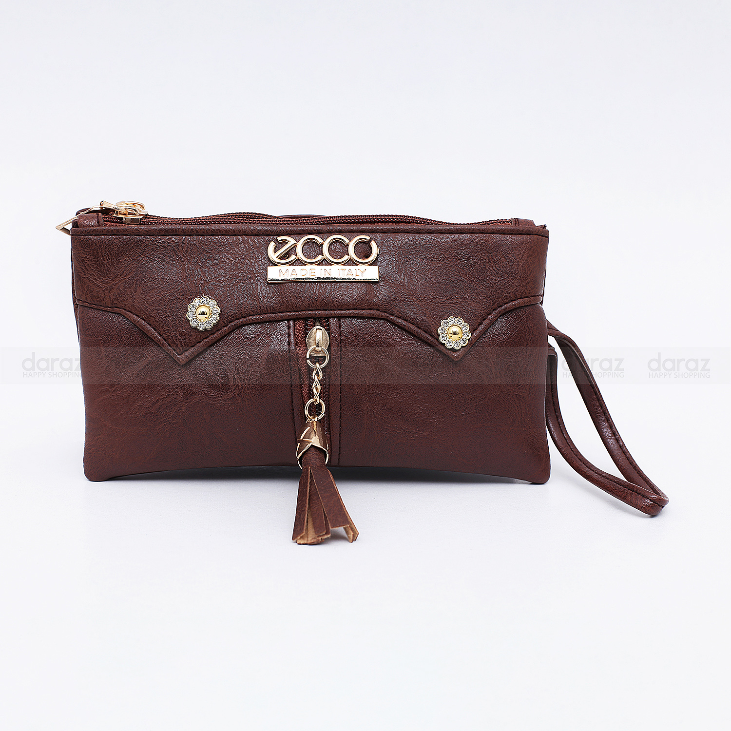 Women's Fashion Short Zipper Purse Lady Leather Strap Cutout Leaf New Luxury Brand Wallet Clutch Small Buckle Holder