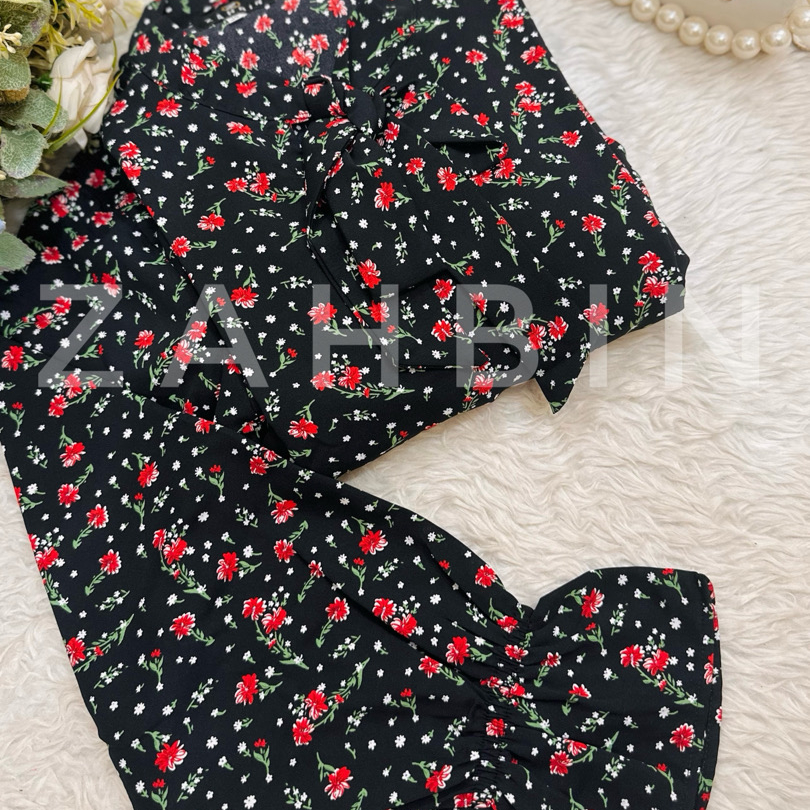 BLACK RED MIDI