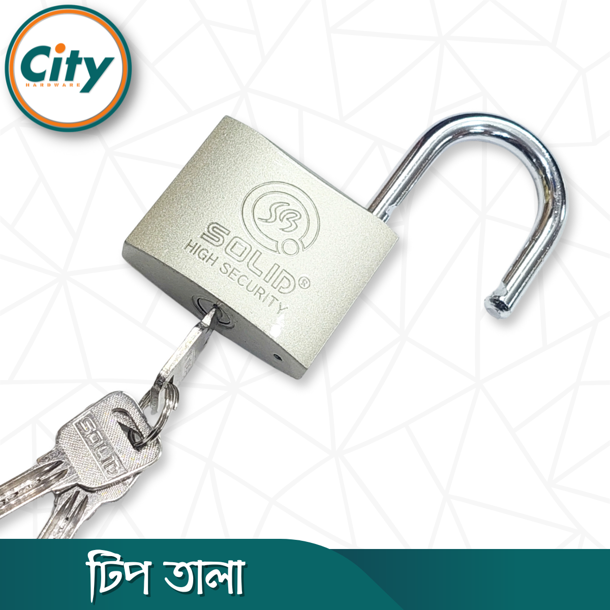 ১ পিস হাই সিকিউরিটি টিপ তালা ৩ চাবির তালা হেভি ডিউটি লক কীড প্যাডলক ৬৩/৫০/৩২ সাইজের_img_7