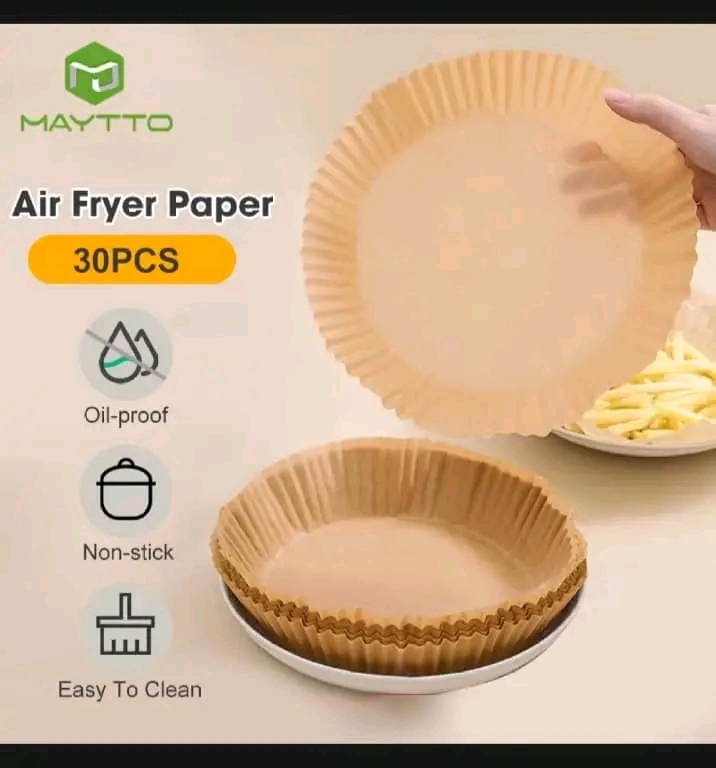 MAYTTO Air Fryer Paper Baking Oil Proof and Oil Absorbing Paper Plate 30pcs_img_0