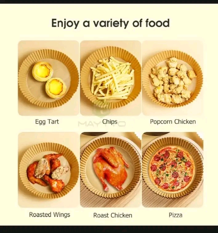 MAYTTO Air Fryer Paper Baking Oil Proof and Oil Absorbing Paper Plate 30pcs_img_7