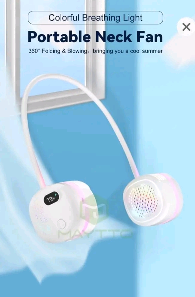 MAYTTO Neck Fan Portable Bladeless 360° Adjustable USB Cooling Neck Fan._img_7