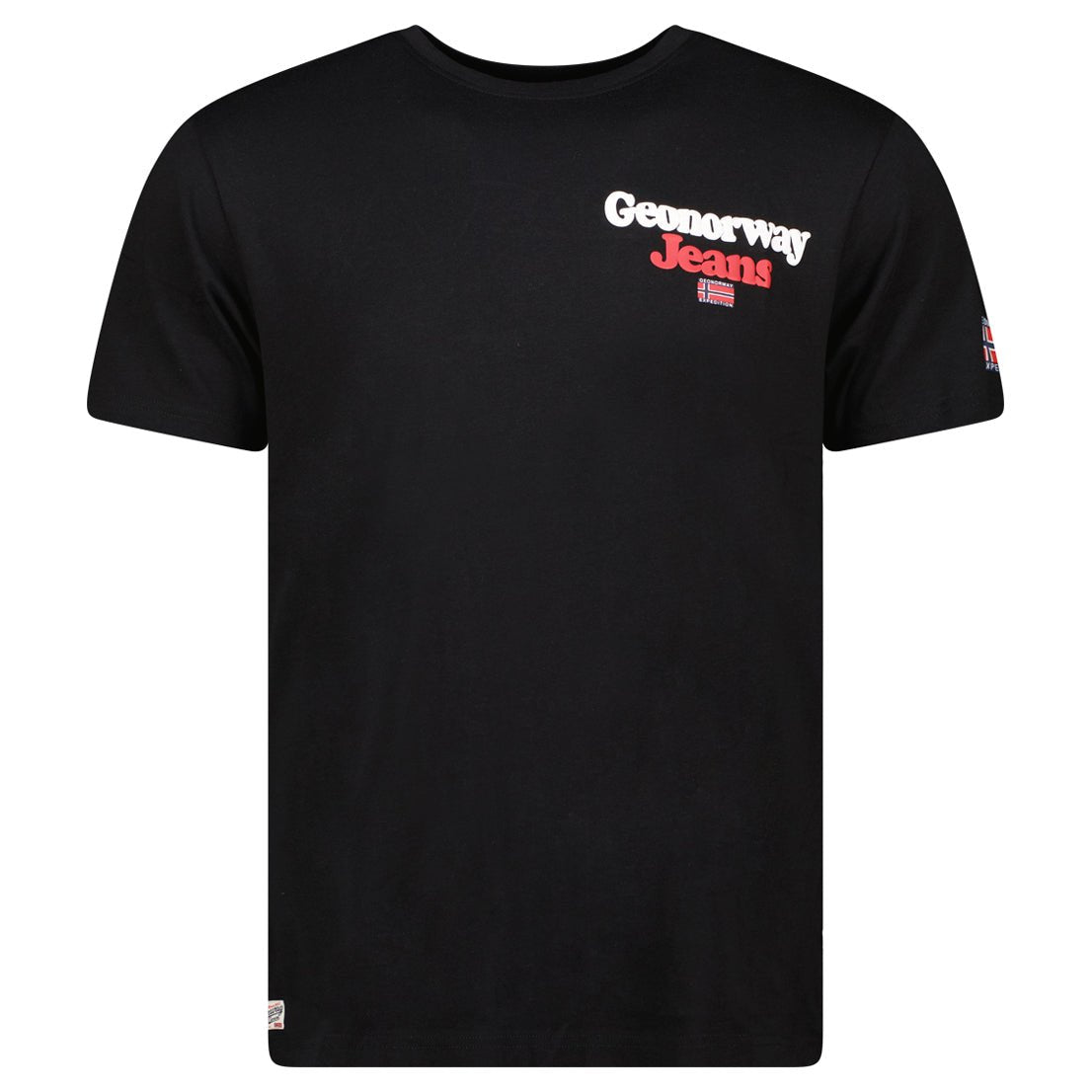 Men's T-shirt Short Sleeve, Round Neck Black