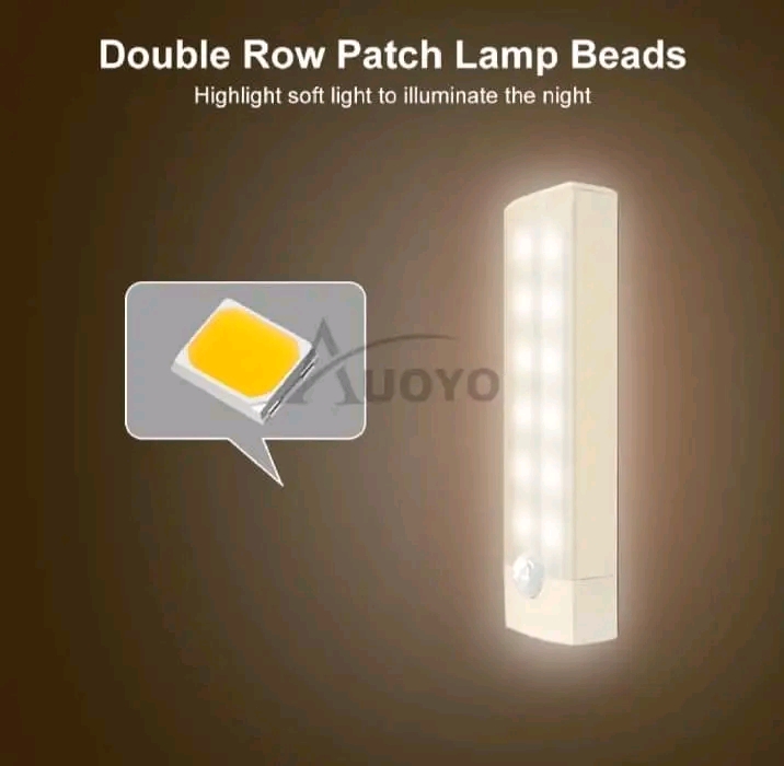 Auoyo LED Body Motion Sensor Induction Long Strip Night Lamp...