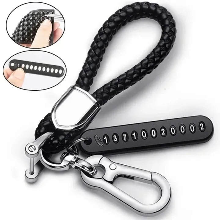 PU Leather Braided Keychain – Anti-Lost Woven Rope Key Holder for Bags, Cars & DIY Accessories | Price in BD_img_0