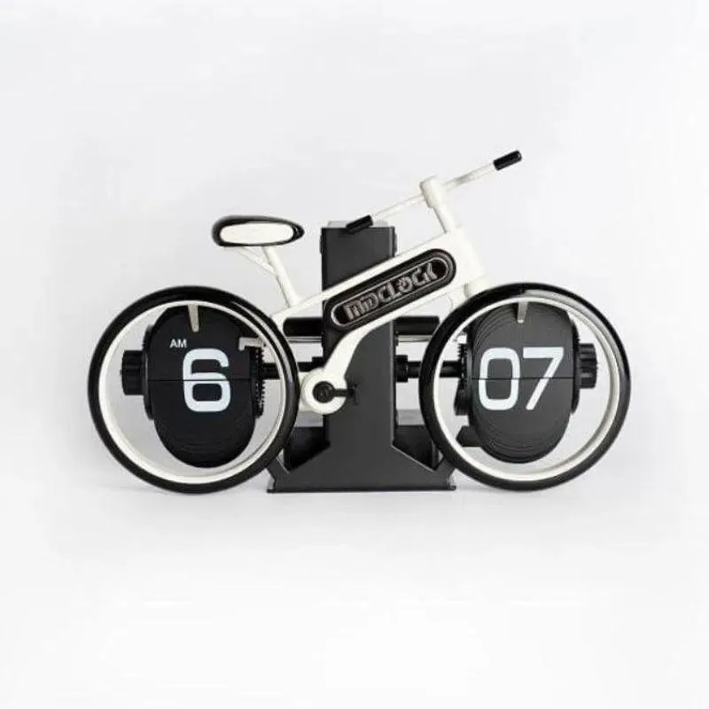 MidClock HY-F117 Retro Vintage Flip Desk Clock – Bicycle-Inspired Design | Price in BD_img_0
