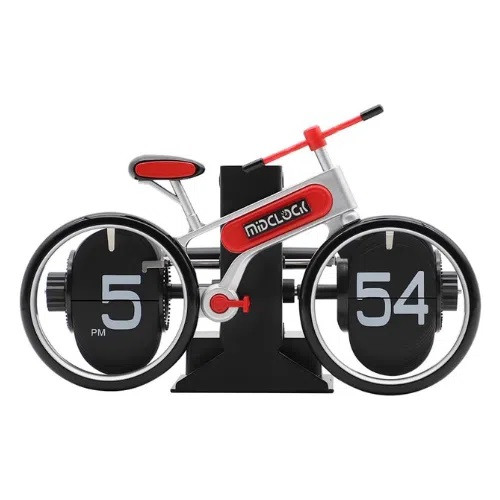 MidClock HY-F117 Retro Vintage Flip Desk Clock – Bicycle-Inspired Design | Price in BD_img_1