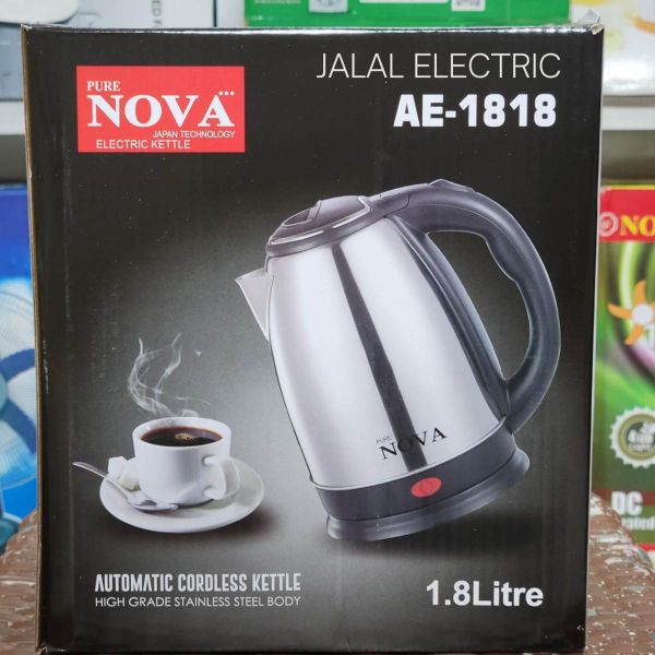 NOVA Electric Kettle AE-1818 – 1.8L Stainless Steel Kettle with Boil-Dry Protection in Bangladesh | Price in BD_img_1