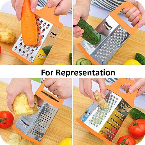 Stainless Steel Tower Grater, 6-Sided Kitchen Grater and Slicer_img_1