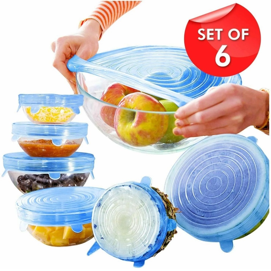 6pcs Silicon (Small) Food Cover Set
