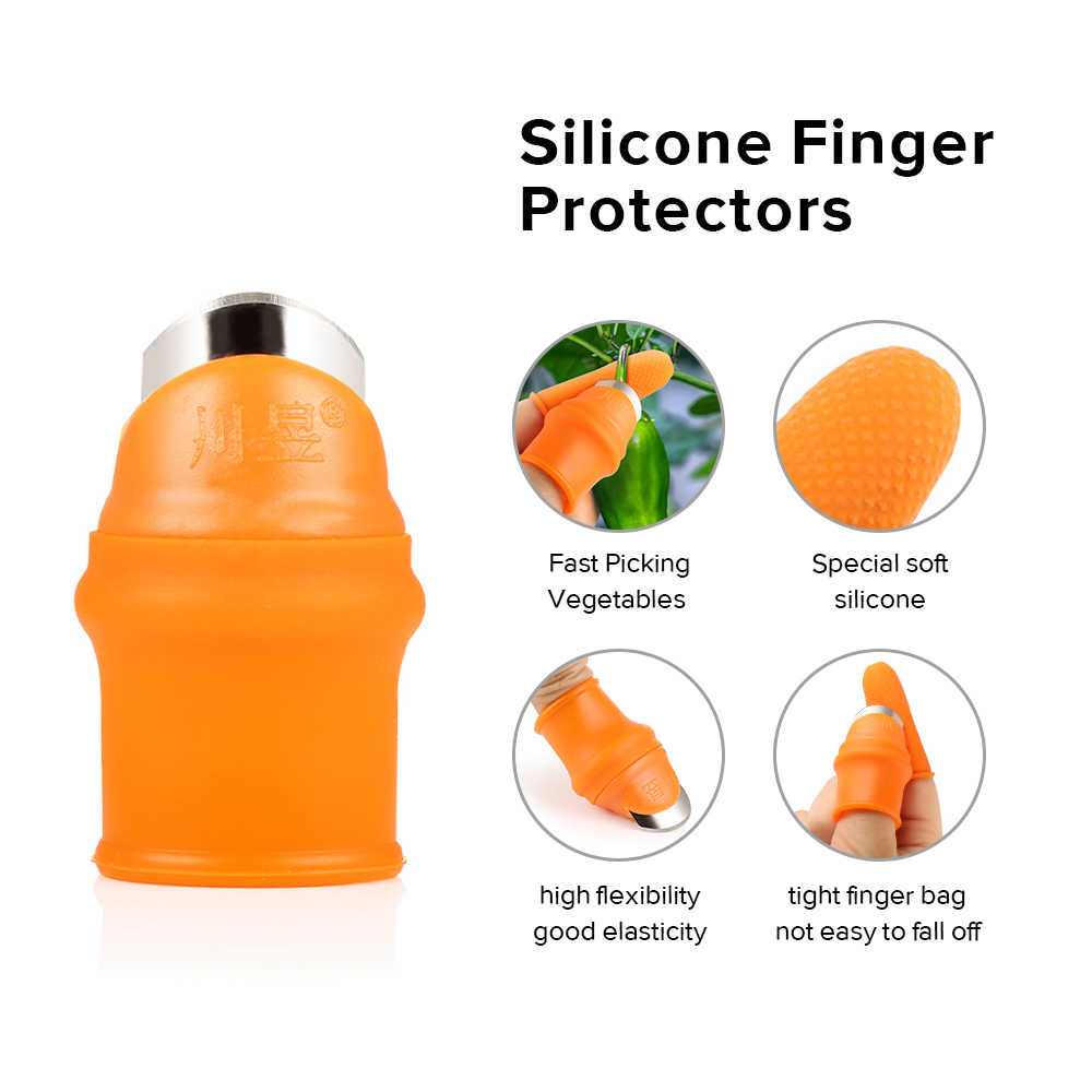 Silicone Finger Protector for vegetables cutting (6 Pieces) 1 Set_img_1