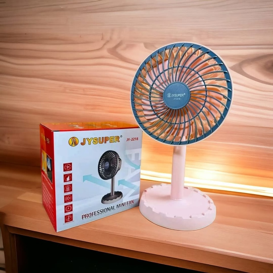 jy super 2218 rechargeable moving fan